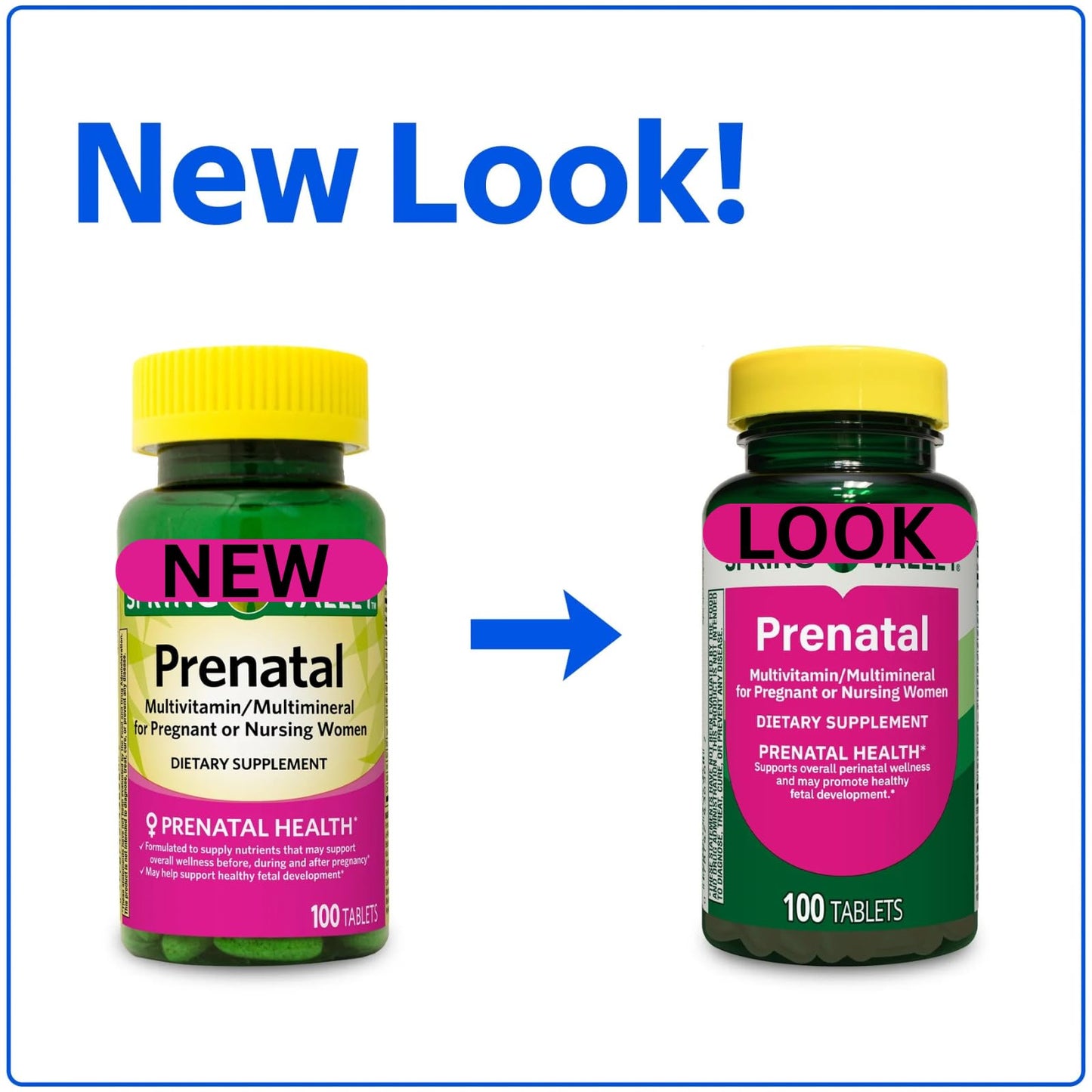 Generic Prenatal Multivitamin 100 Tablets