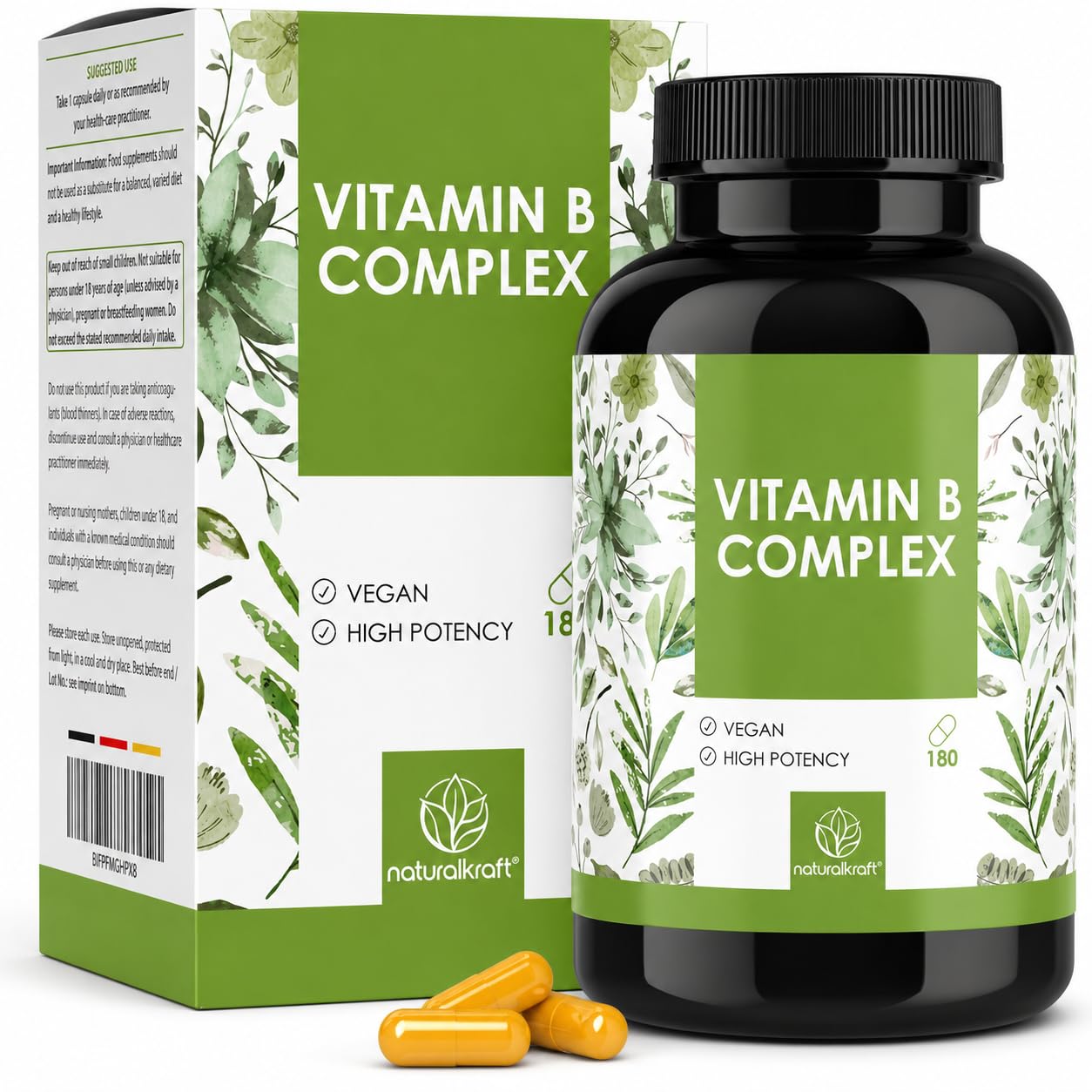 naturalkraft Vitamin B Complex 180 Capsules