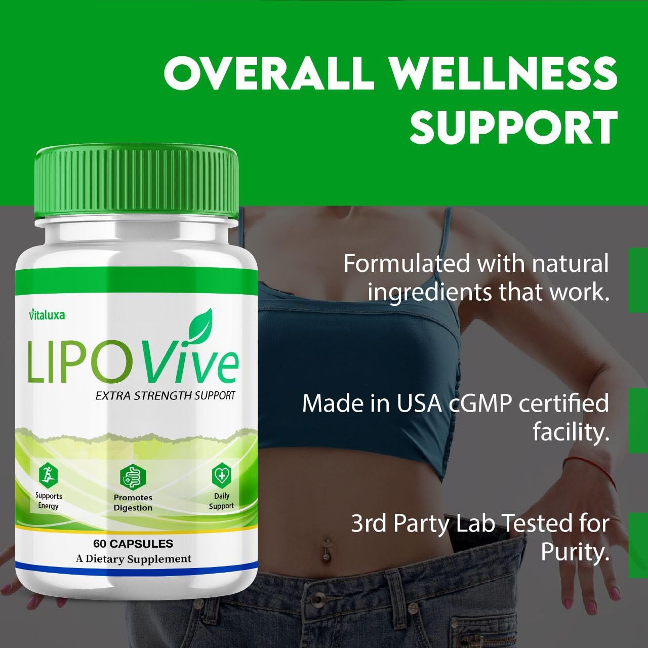Vitaluxa Lipovive Capsules 120 Count