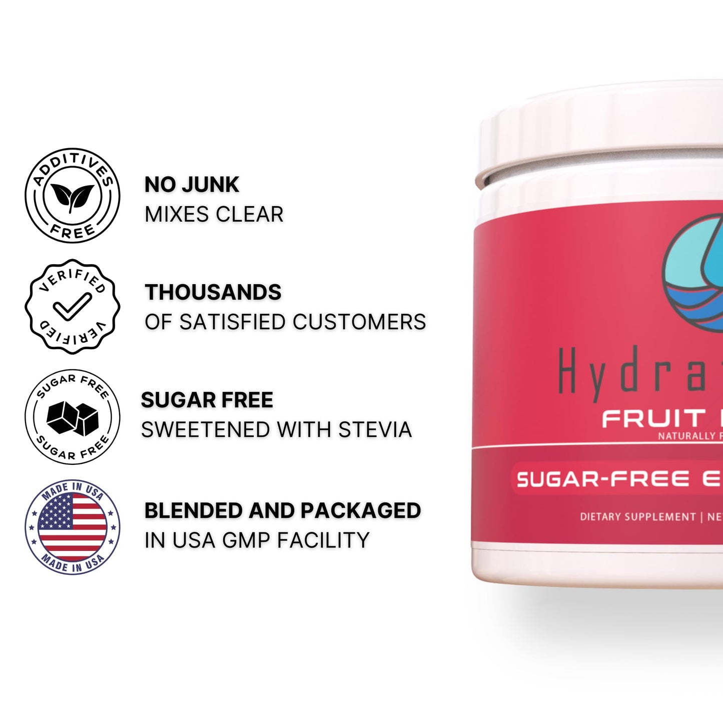 Hydrate Pro Clinical-Grade Electrolyte Powder 7.83 oz