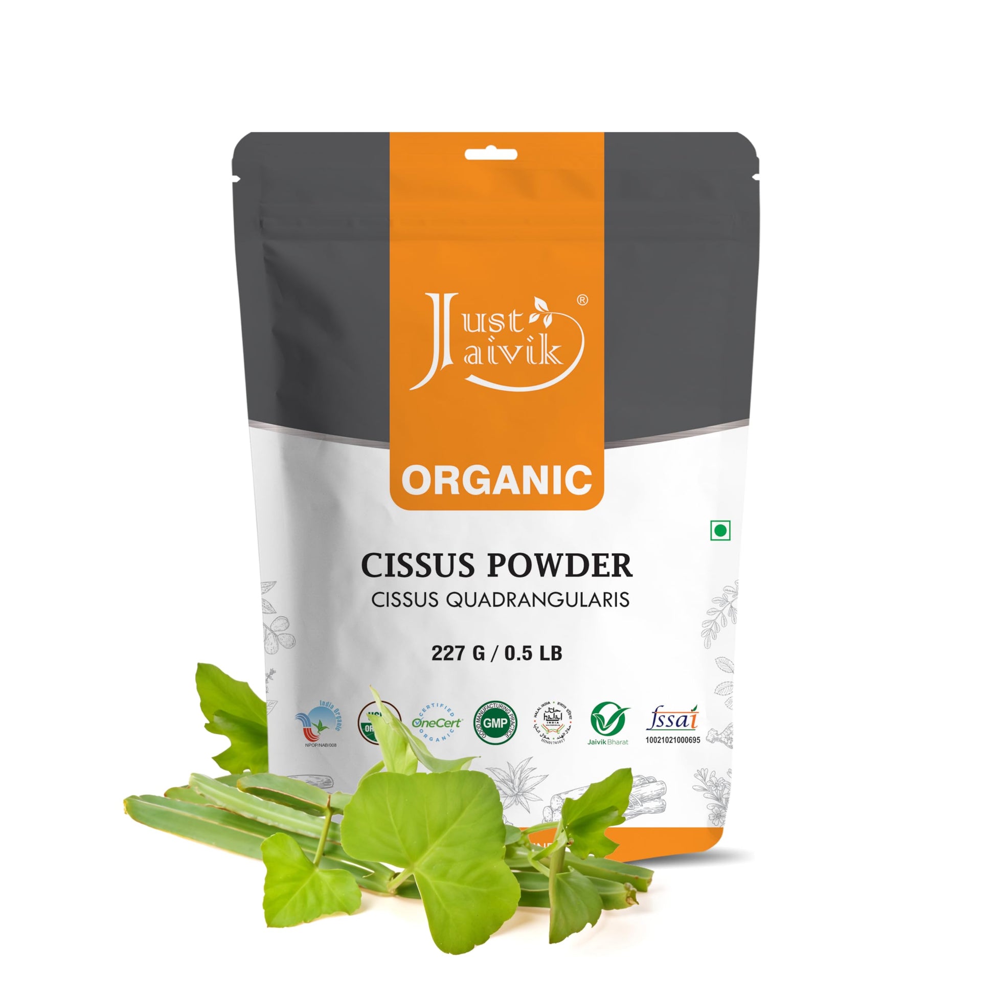 Just Jaivik Cissus Quadrangularis Powder 8 Ounce