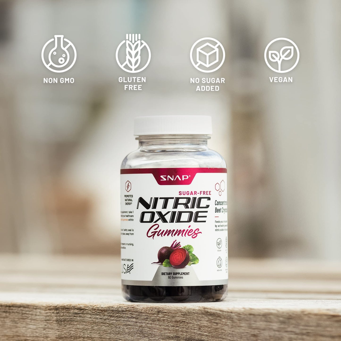 Snap Supplements Nitric Oxide Beet Root Testo Booster Capsules, 150 Count