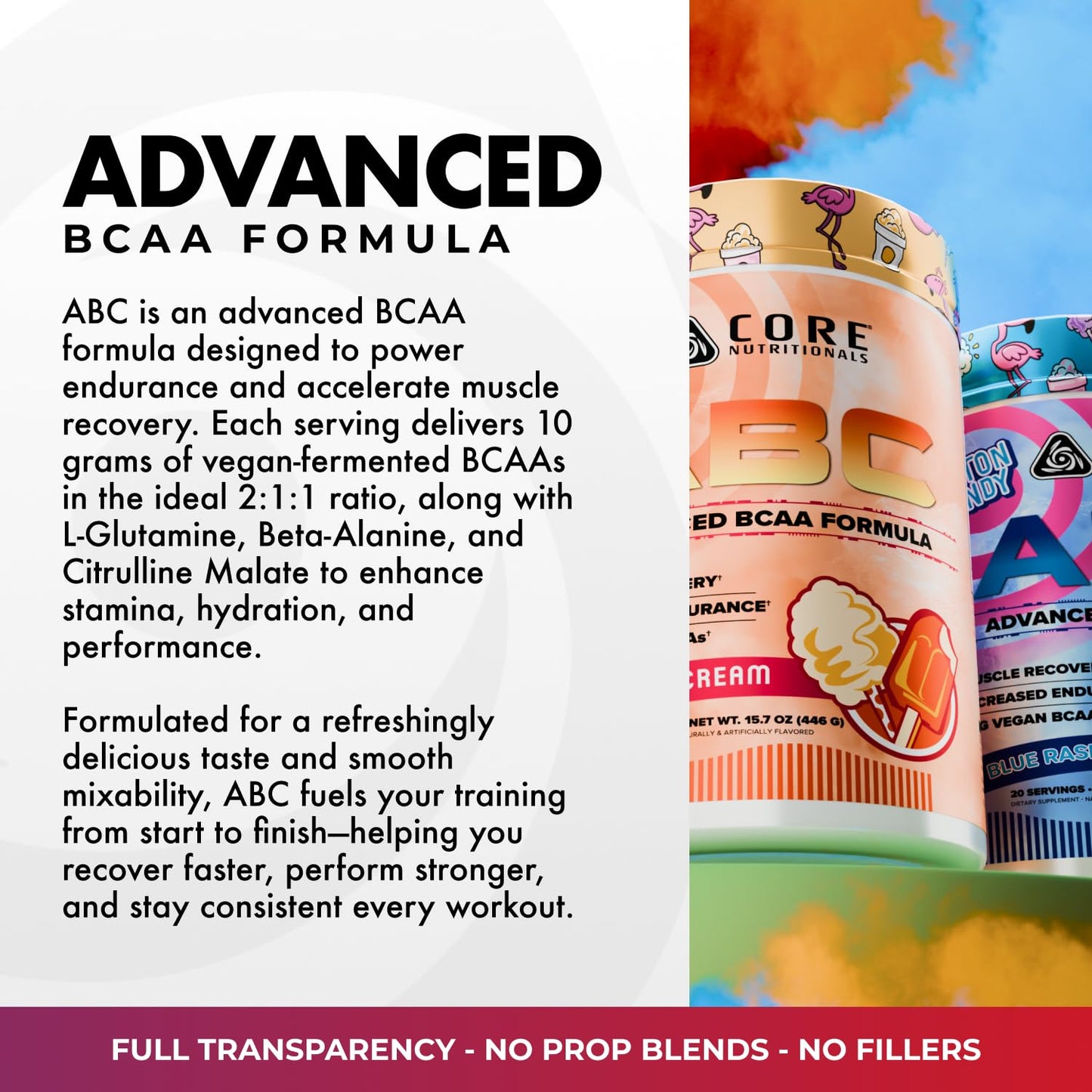 Core Nutritionals ABC Advanced BCAA Supplement Powder 14