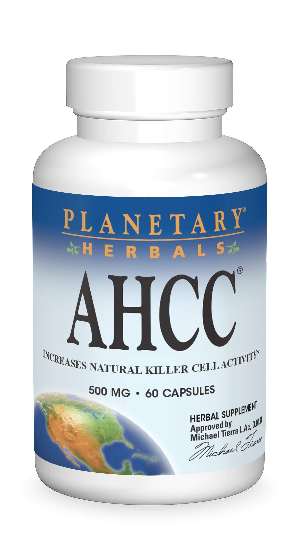 Planetary Herbals AHCC 500mg Capsules 60 Count