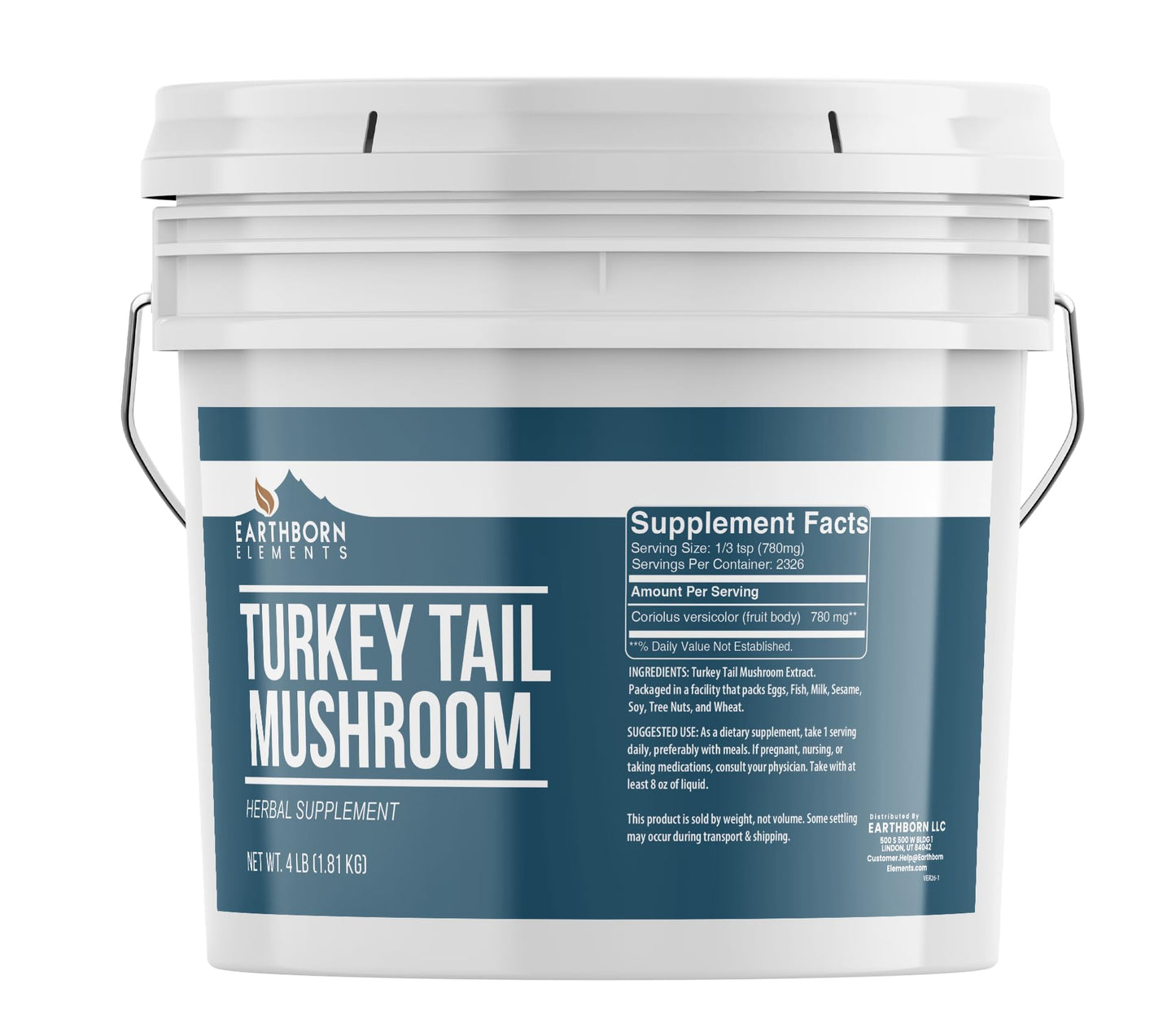 Earthborn Elements Turkey Tail Mushroom Powder 63.35000000000001 oz
