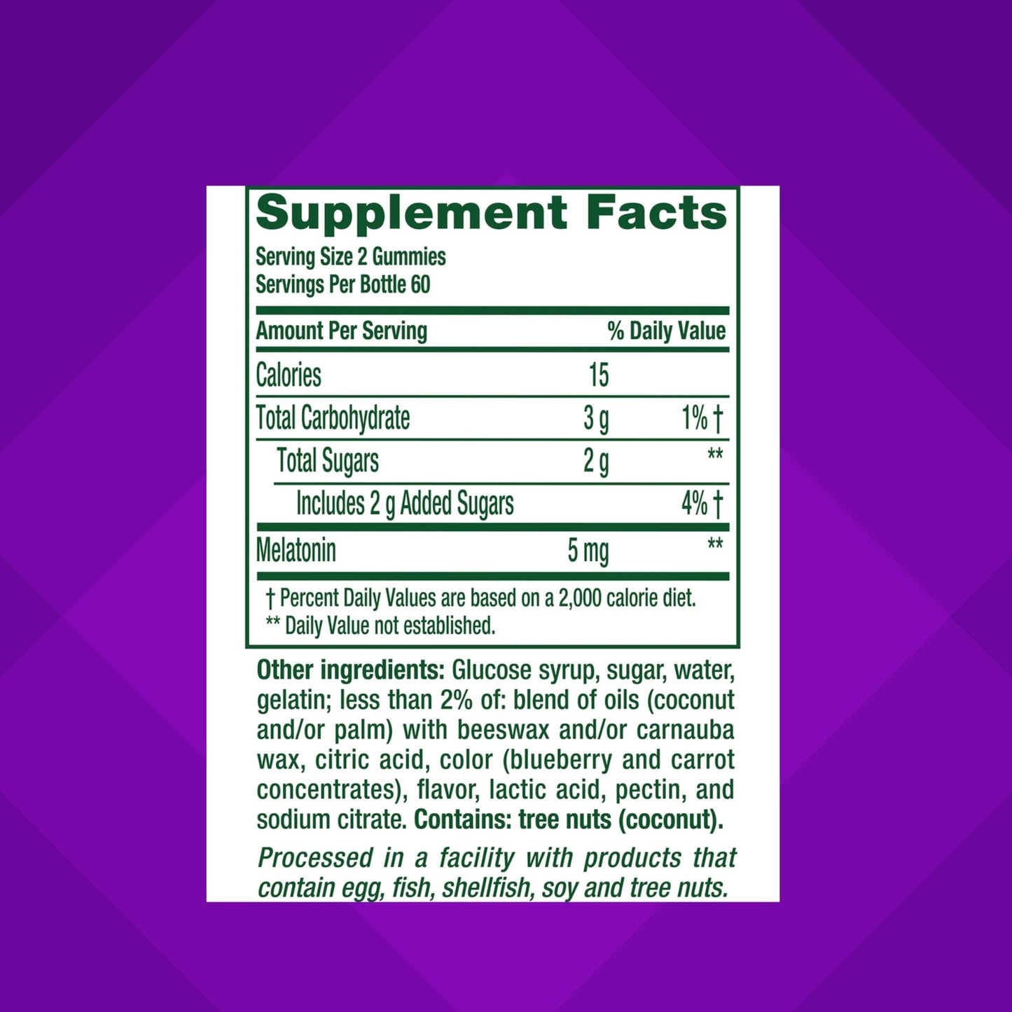 Vitafusion Extra Strength Melatonin Gummy Vitamins, 5mg, 120 ct
