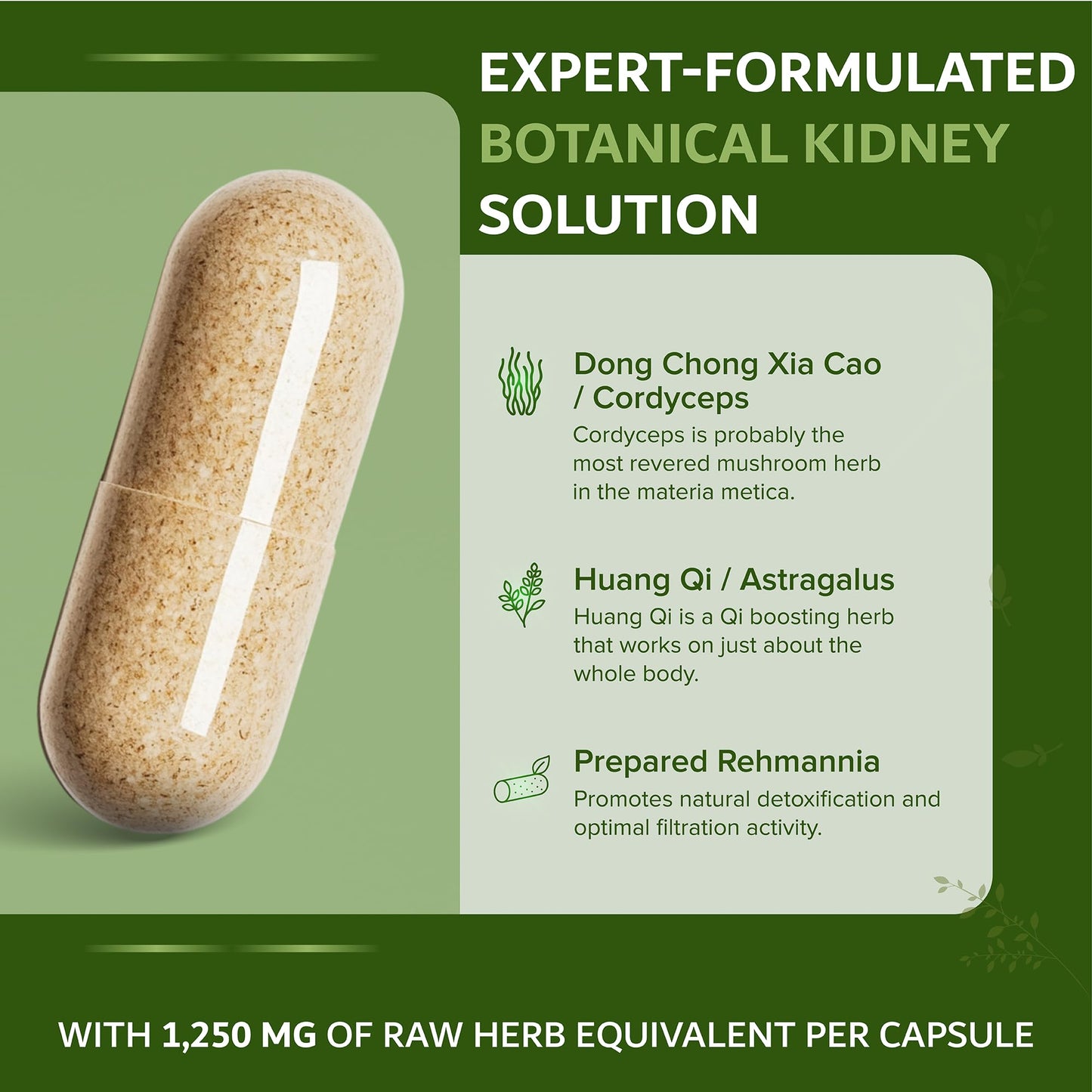 Dimmak Herbs Kidney Sure Kidney Cleanse & Revitalization Tonic Capsules 100