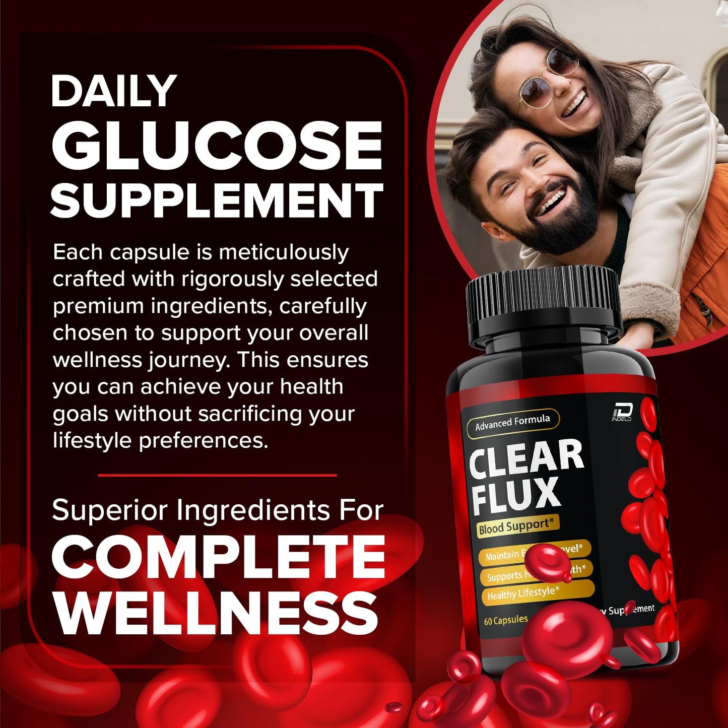 Indelo Clear Flux Capsules 300 Capsules