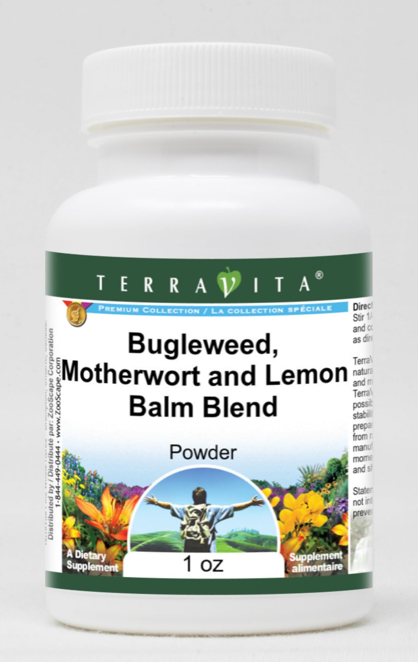 Terravita Thyroid Support Powder with Bugleweed, Motherwort and Lemon Balm, 1 Ounce