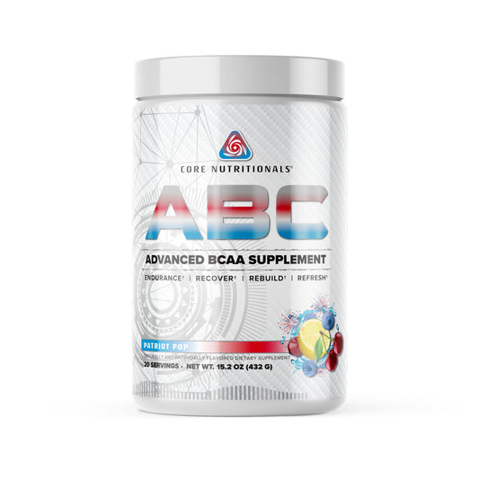 Core Nutritionals ABC Advanced BCAA Supplement with Glutamine, Beta Alanine, Citrulline Malate Powder, 14 Count
