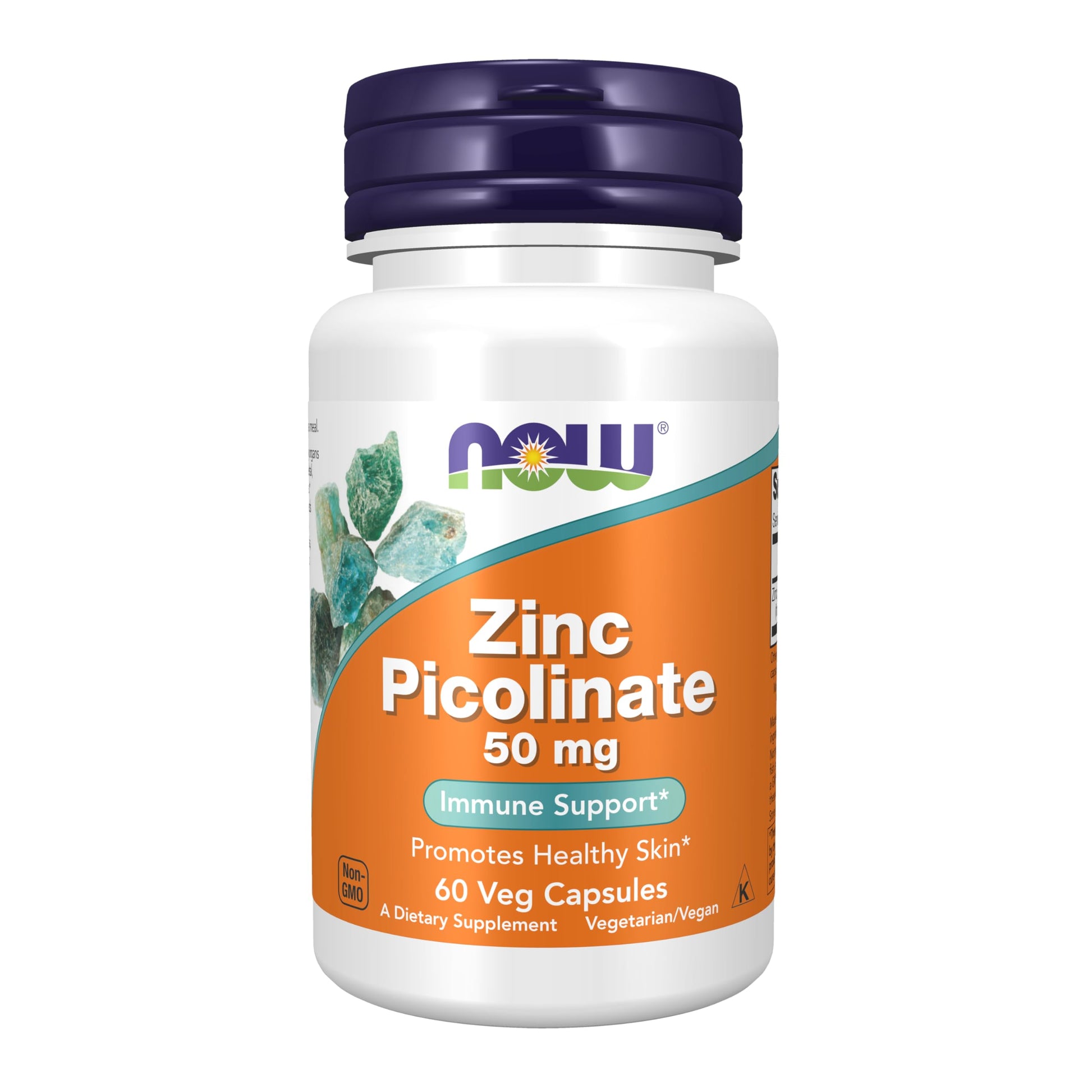 NOW Foods Zinc Picolinate 50 mg Capsule, 60 Count