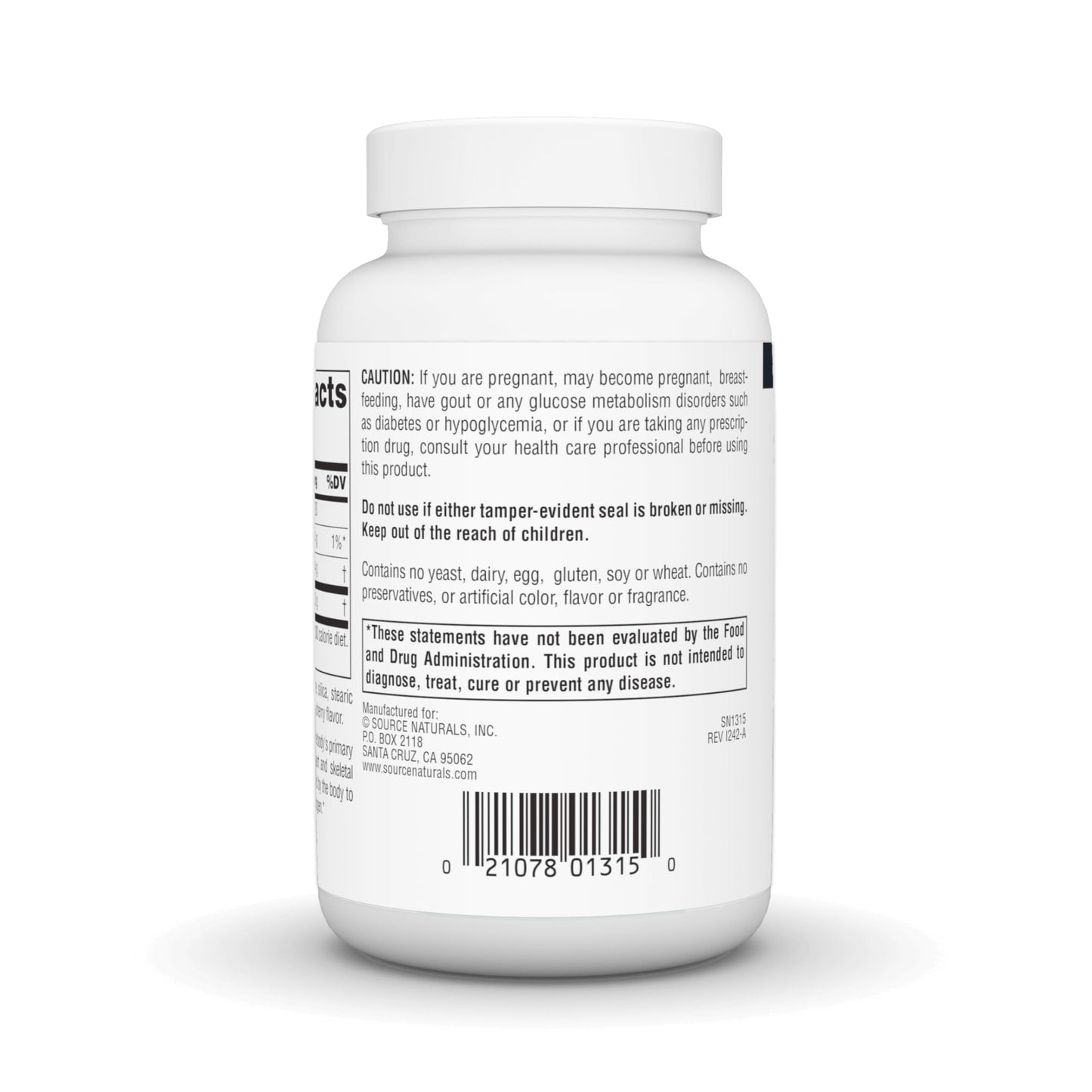 Source Naturals Ribose Tablet, 60 Tablets