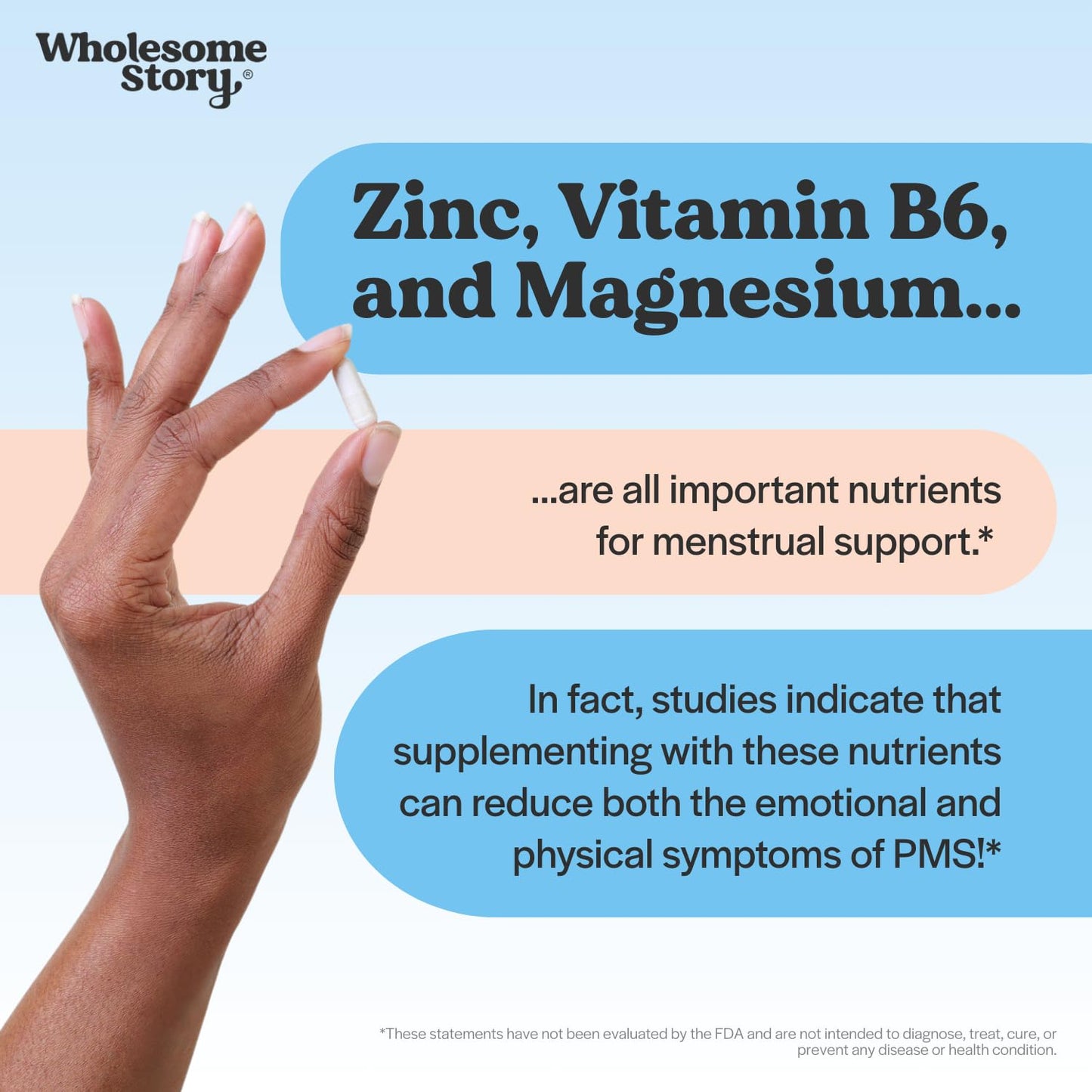 Wholesome Story Spearmint + Zinc, Magnesium & Vitamin B6 Bundle Capsules, 2 Capsules