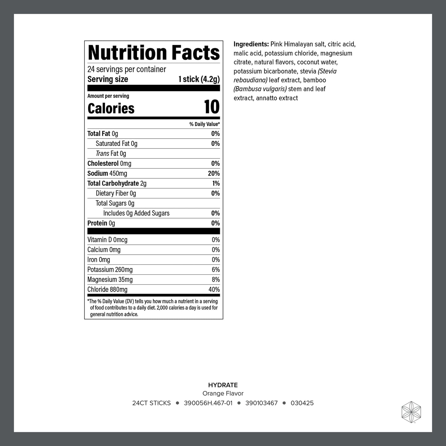 Isagenix Hydrate Powder 3.6 oz