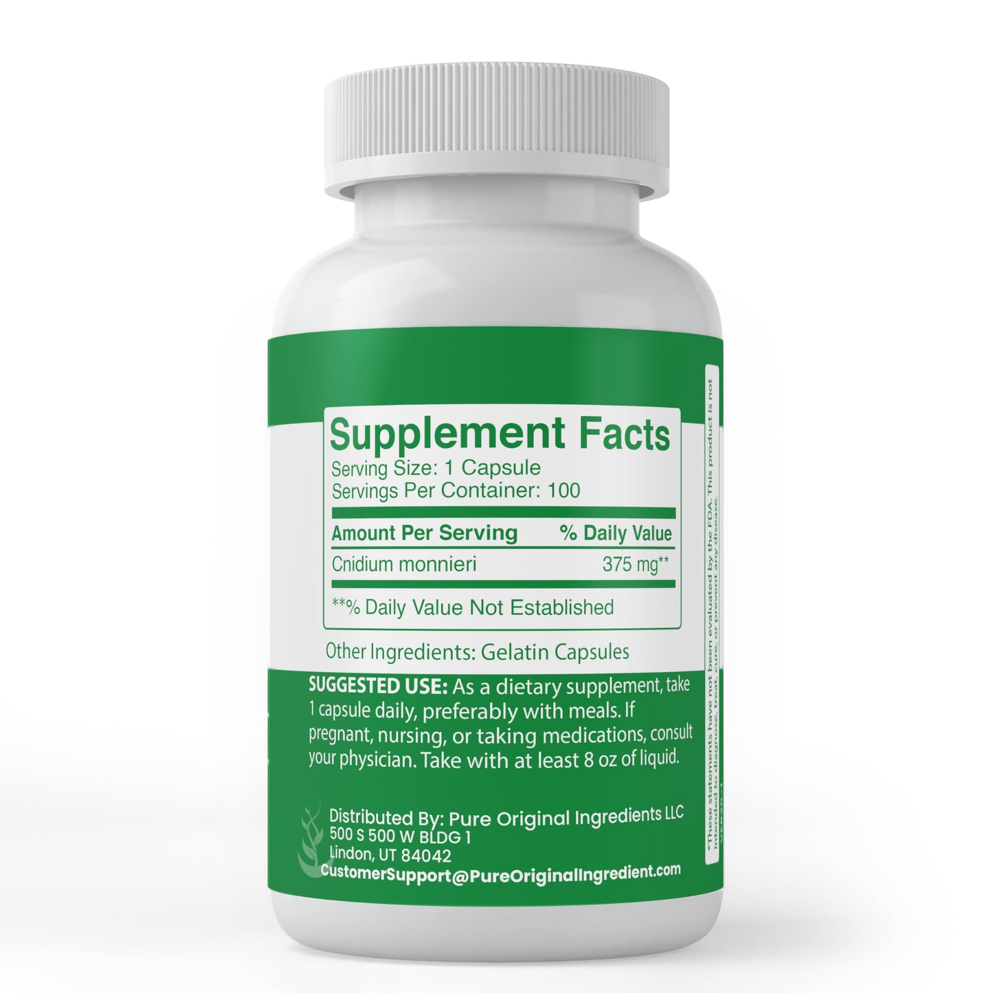 Pure Original Ingredients Cnidium Monnieri Capsules, 100 Count