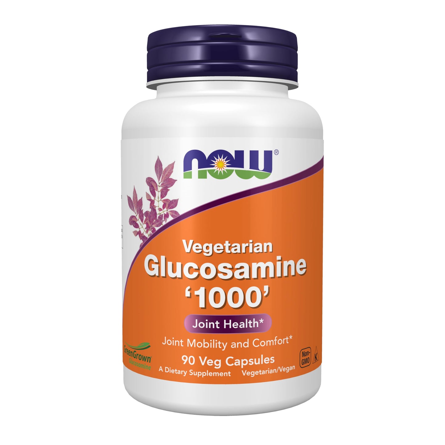 NOW Foods Glucosamine 1000 GreenGrown Capsules, 90 Count
