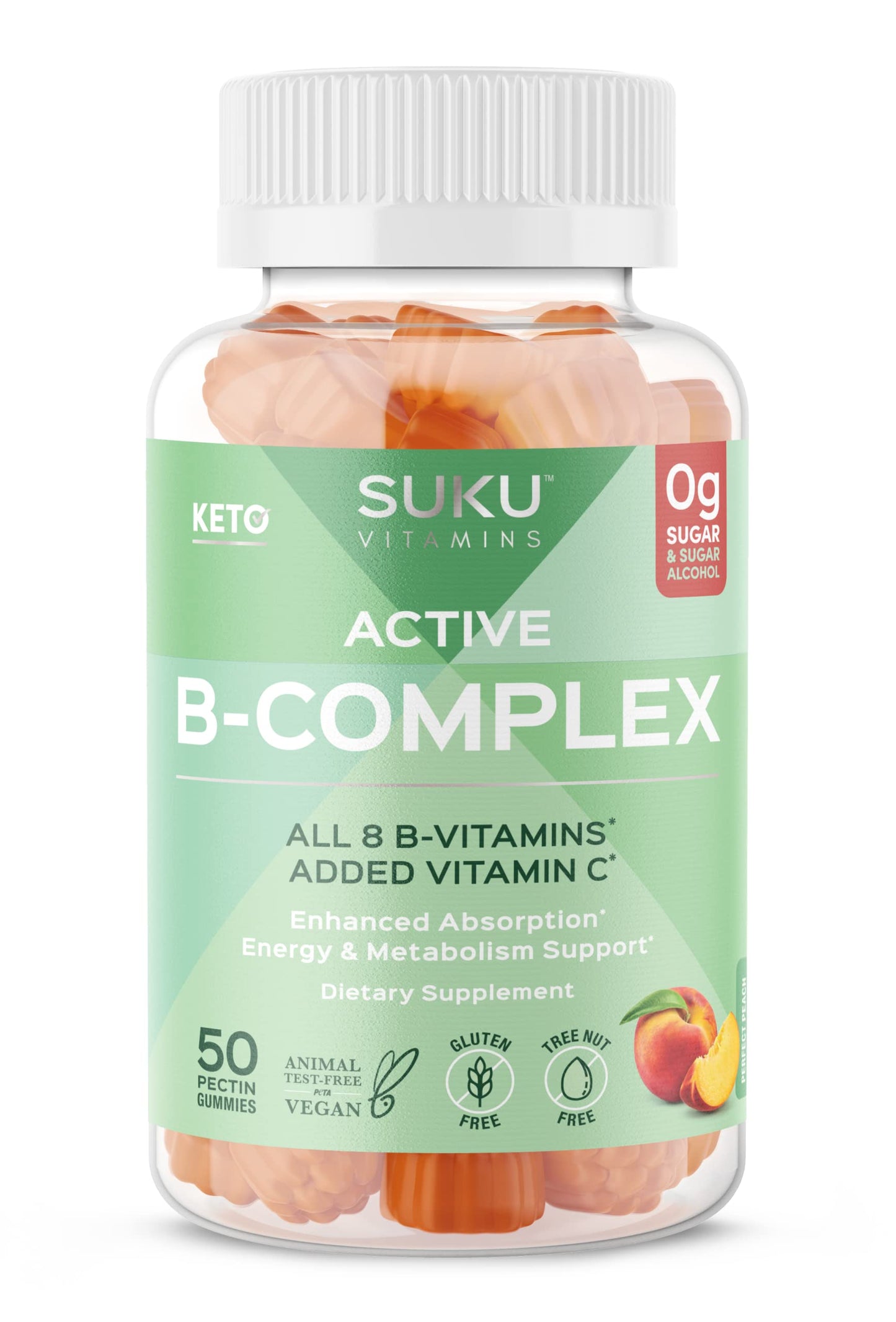 SUKU Vitamin B Complex Gummies with Vitamin C 50 Gummies