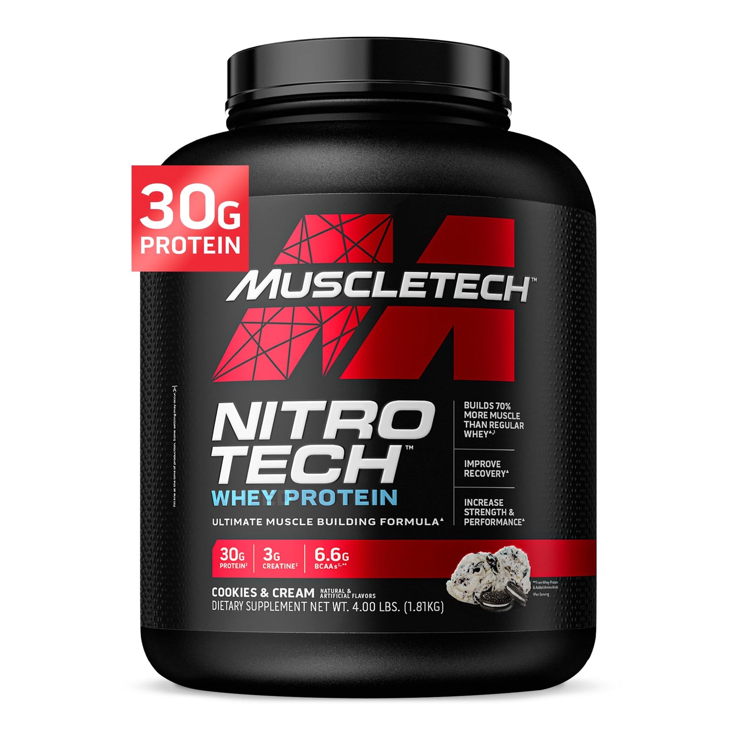 Muscletech Nitro-Tech Whey Protein Powder