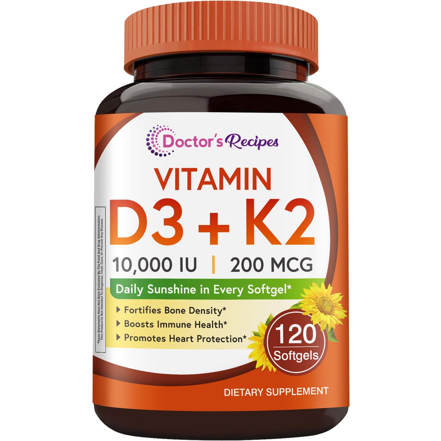 Doctor's Recipes Vitamin D3 K2 + Ultra Vitamin B Complex Bundle, 180 Capsules