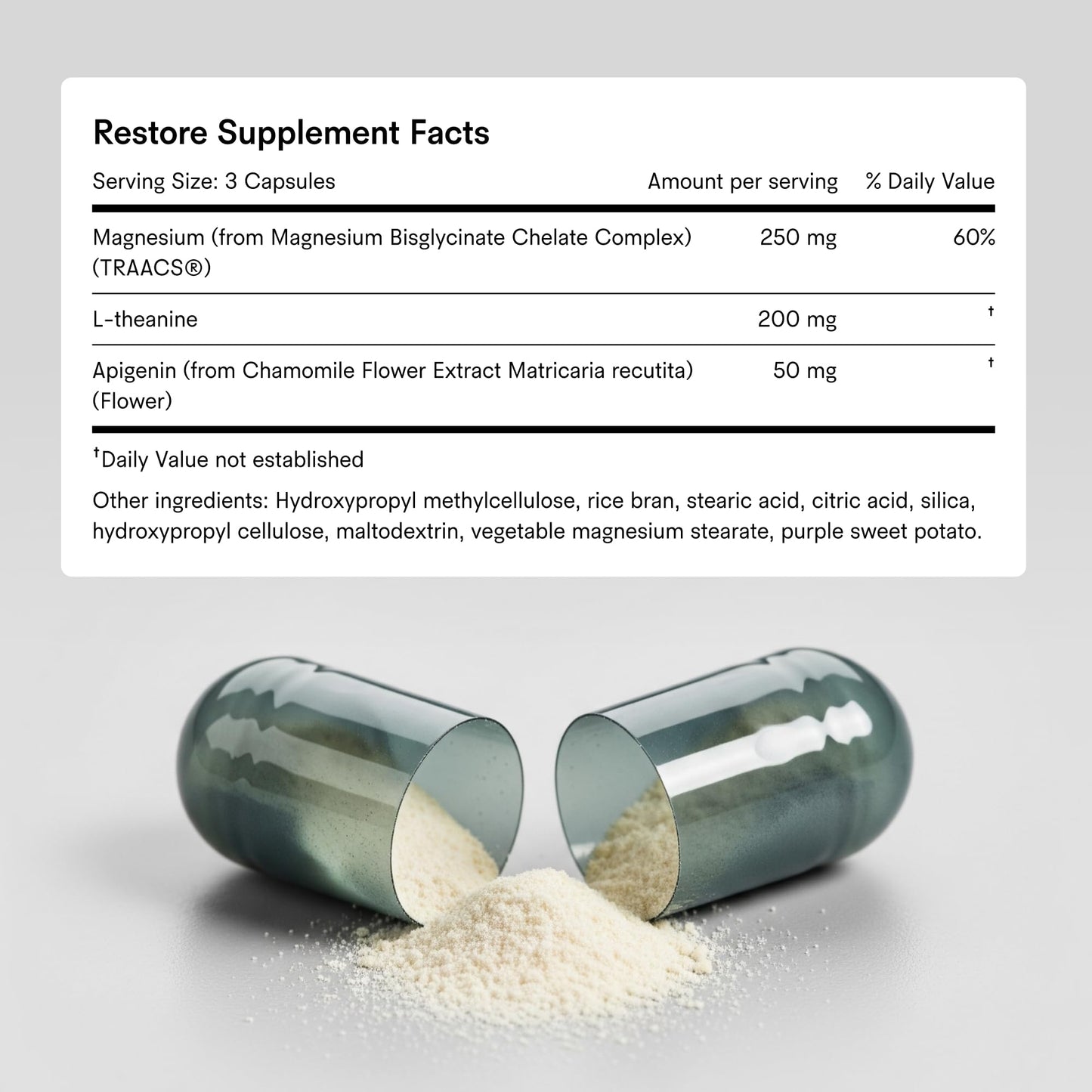 Tally Health Restore Better Sleep Supplement Capsule, 90 Capsules