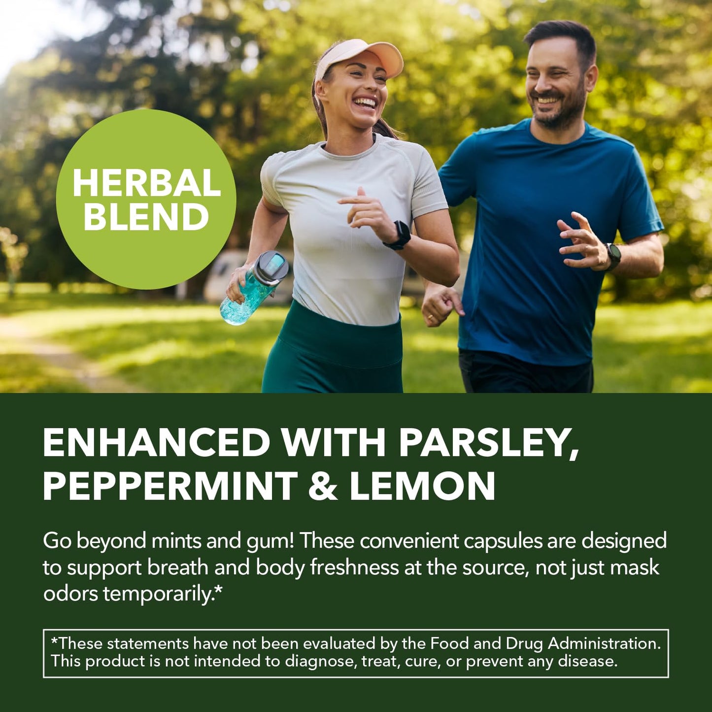 HAVASU NUTRITION Chlorophyll Capsules 150mg per Serving with Parsley, Peppermint & Lemon, 30 Capsules