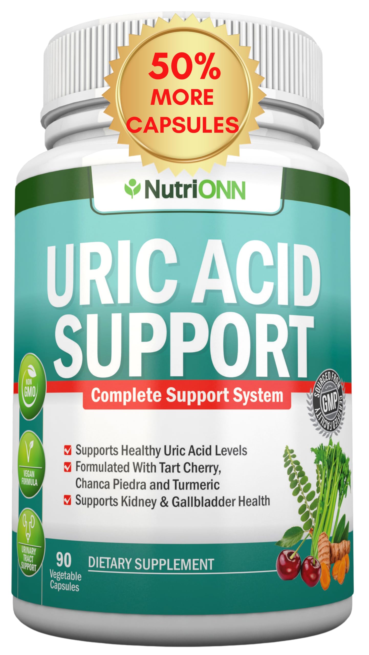 NutriONN Uric Acid Flush Capsule 90 Count