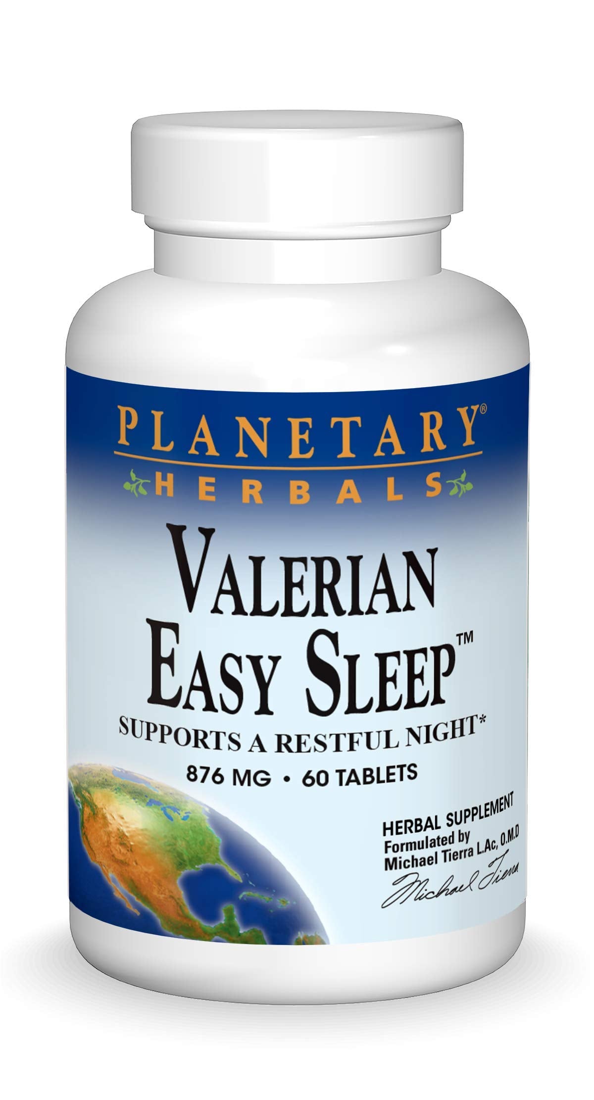 Planetary Herbals Valerian Easy Sleep Tablets, 60 Tablets