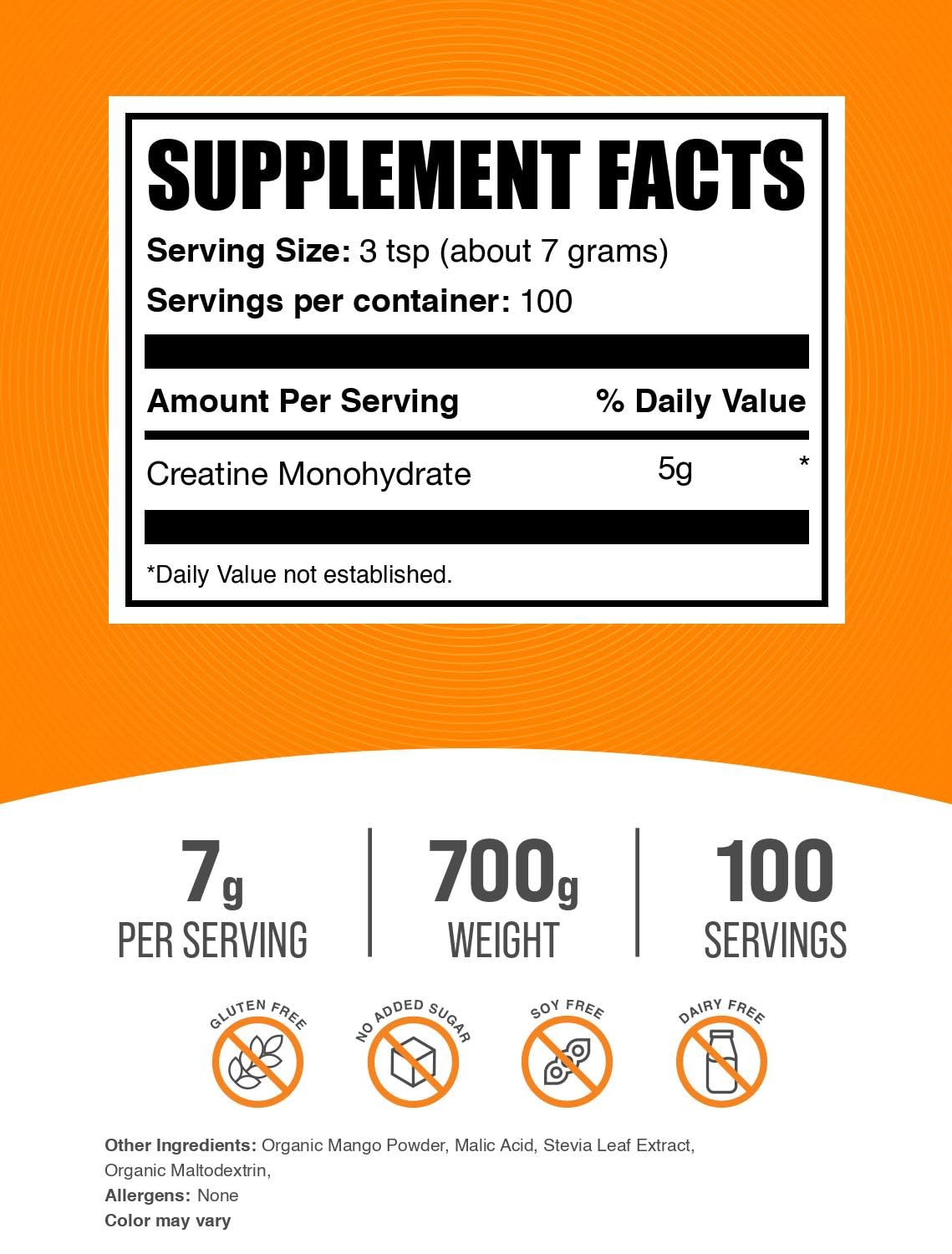 BulkSupplements Creatine Monohydrate Powder