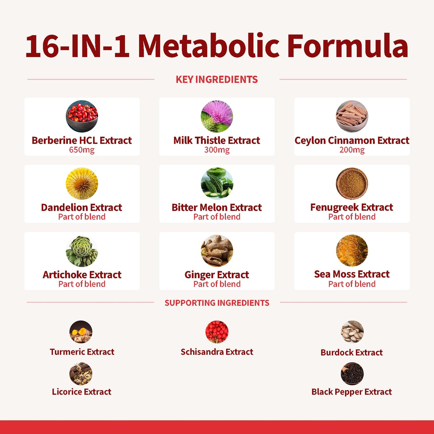 FIRSTORGANIC Premium Berberine Complex Capsule, 60 Capsules