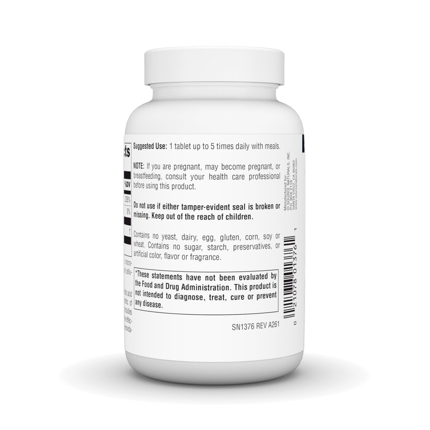 Source Naturals Ascorbyl Palmitate 500 mg Tablet, 90 Count