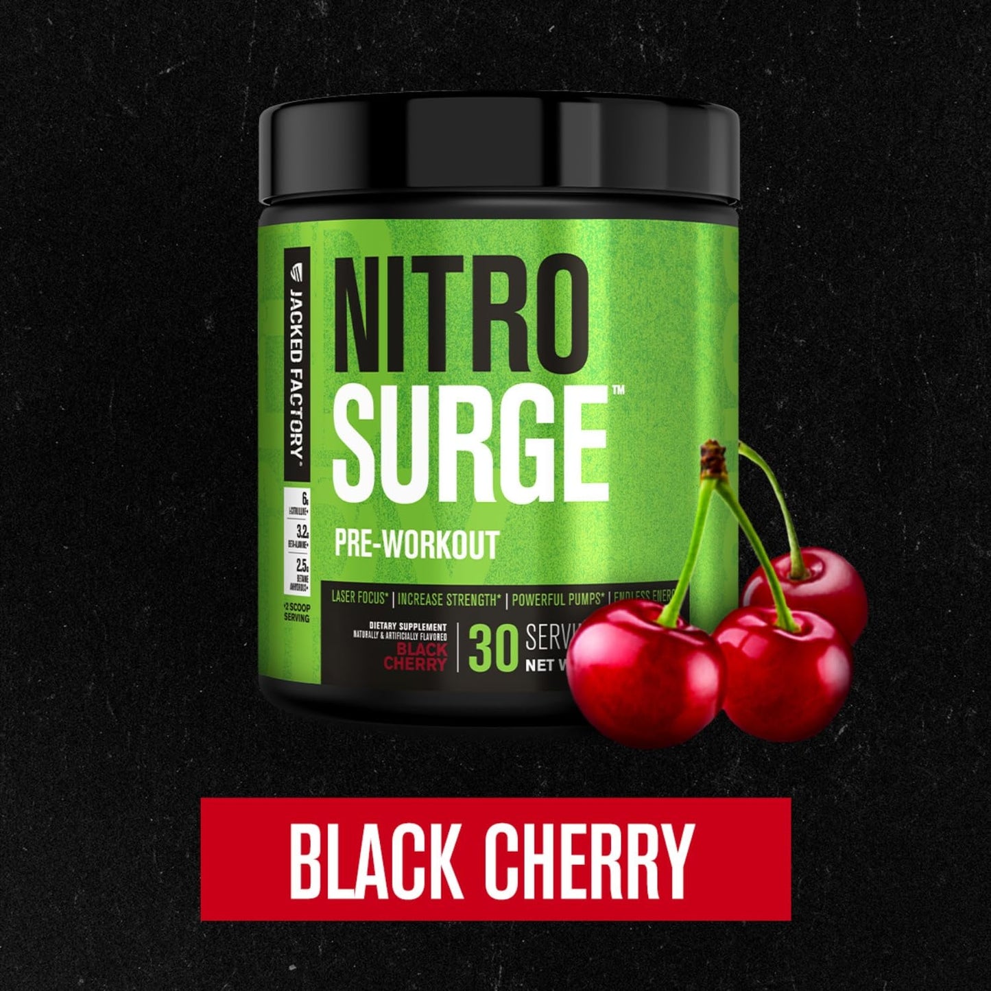 Jacked Factory NITROSURGE Pre Workout Supplement Powder 8.88