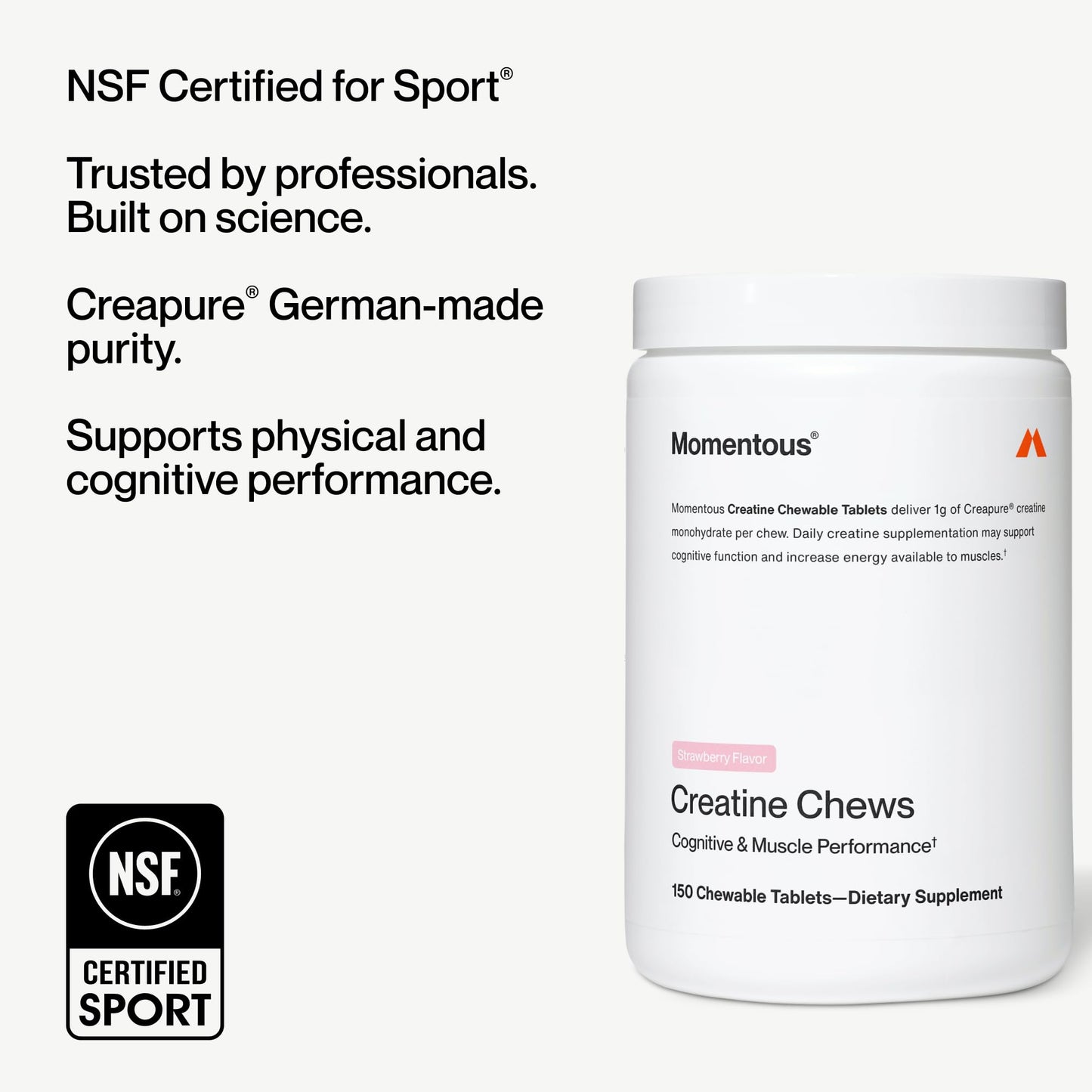 Momentous Creatine Chews Tablet 150