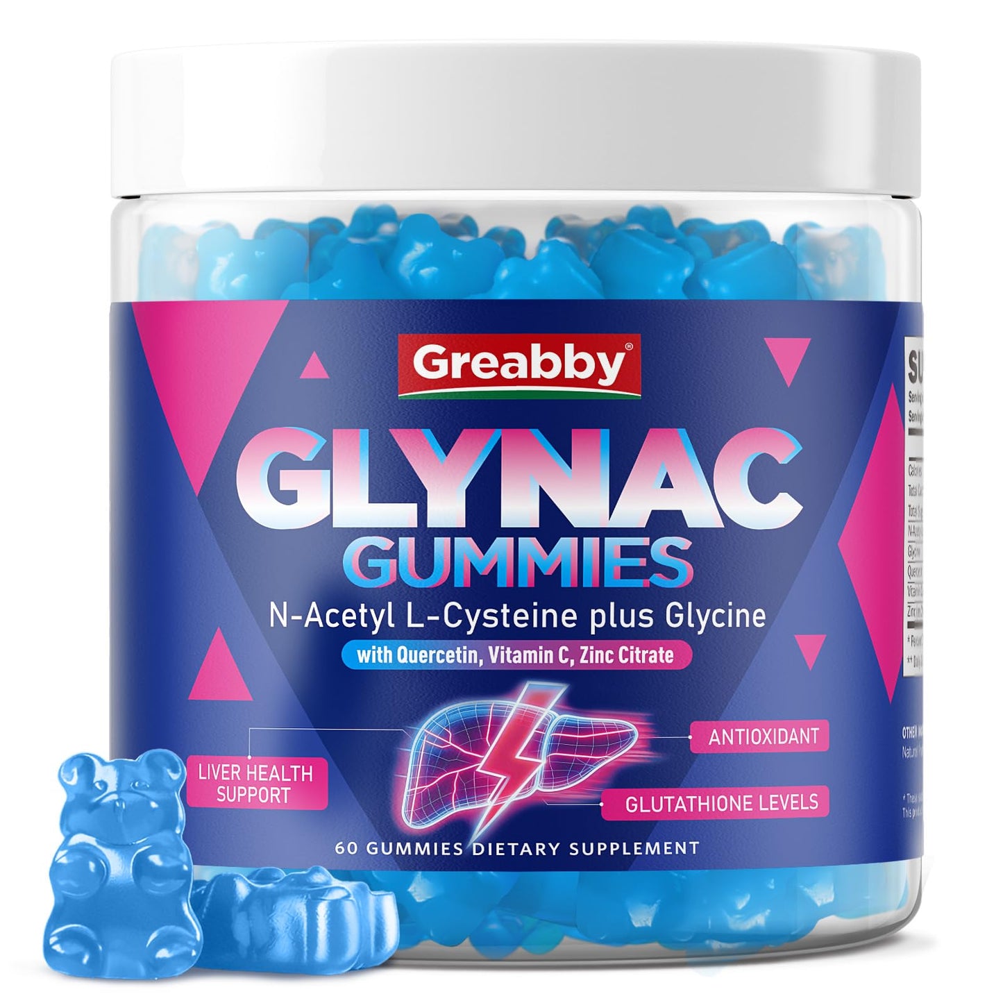 GREABBY Glynac Gummies 60 Count