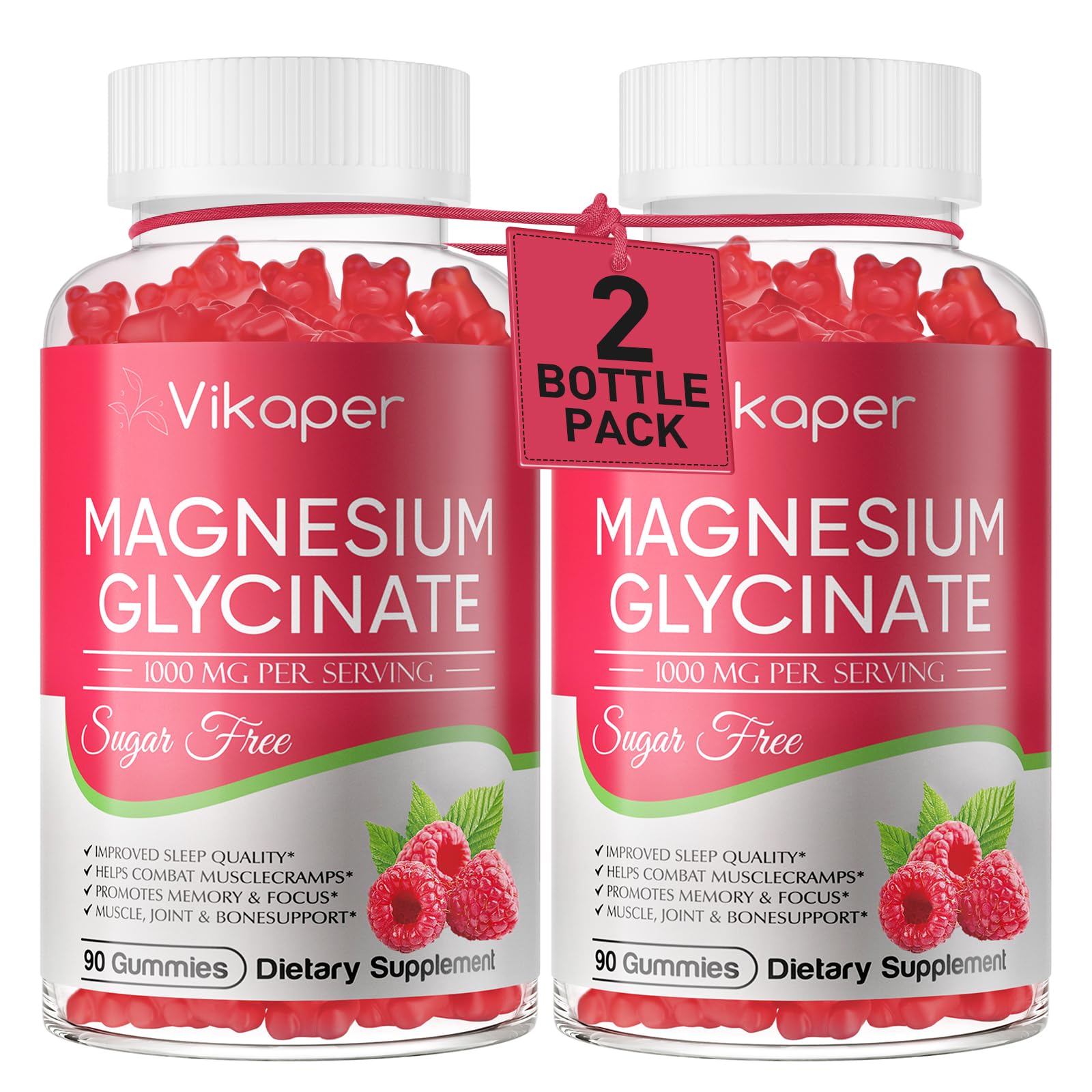 VIKAPER Magnesium Glycinate Gummies 90 Count