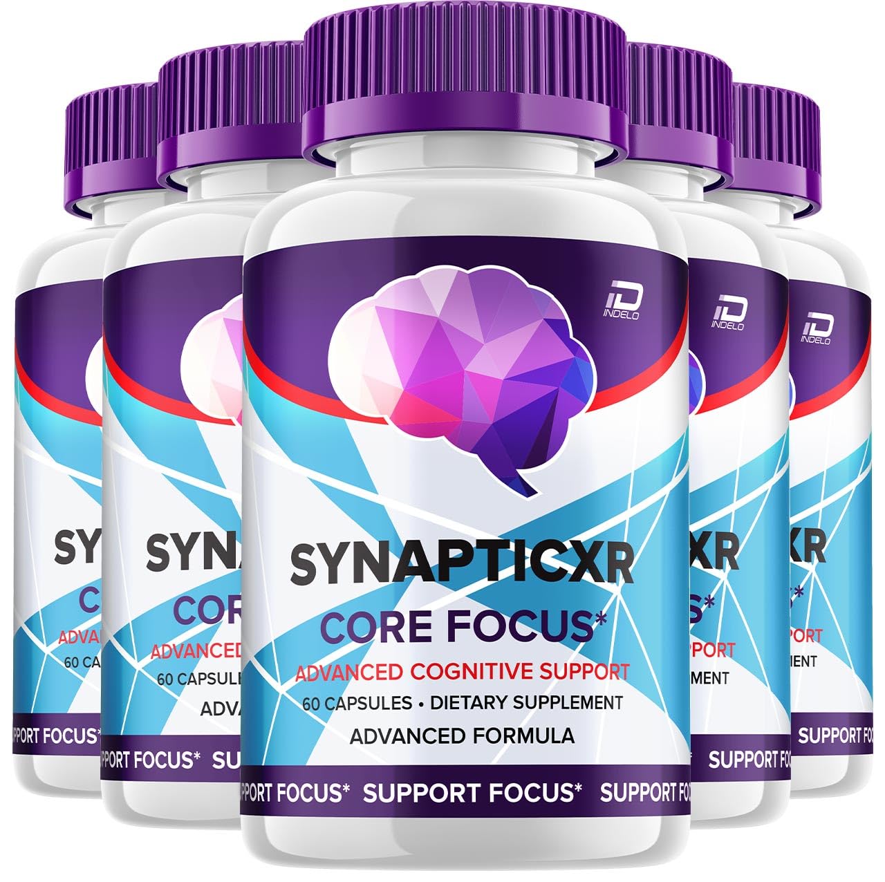 Indelo SynapticXR Brain Supplement Capsules 300 Capsules