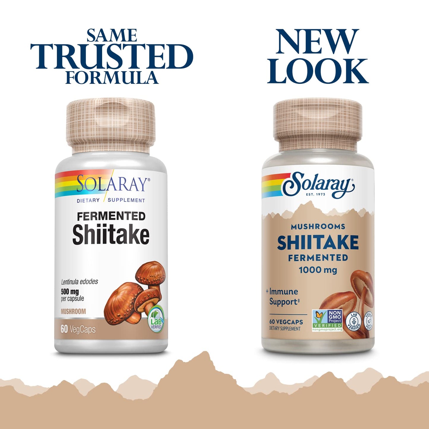 SOLARAY Fermented Shiitake Mushroom 500mg VegCap 60