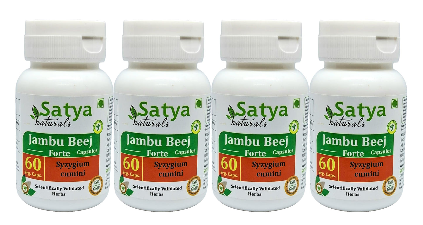 Satya Naturals Jambu Beej Forte Capsules 500 mg, 240 Capsules