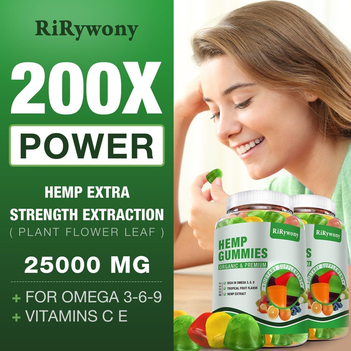 RiRywony Health Omega-3-6-9 Gummies 240-Count
