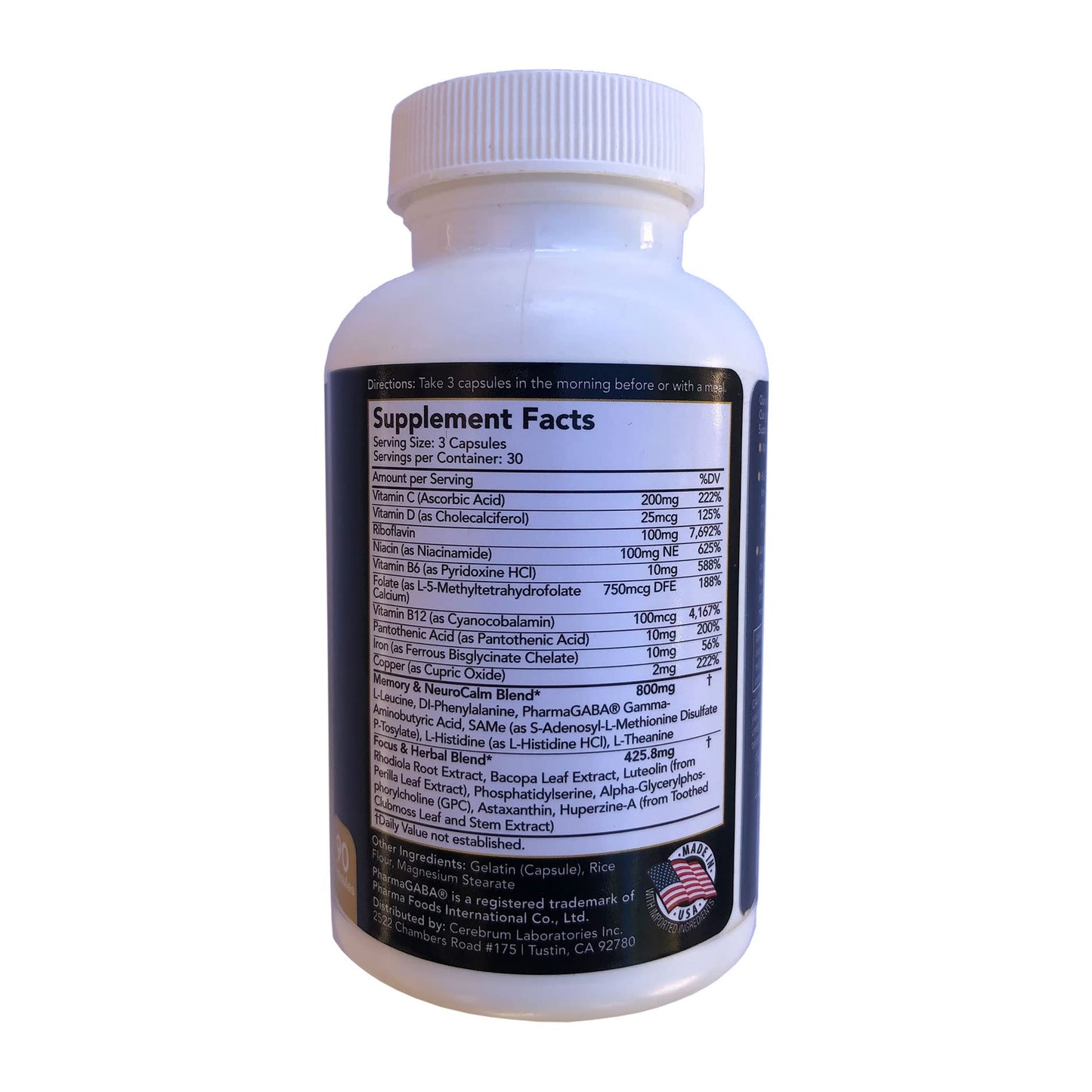 MindSense The Ultimate Nootropic Brain Support Supplement 180 Capsules