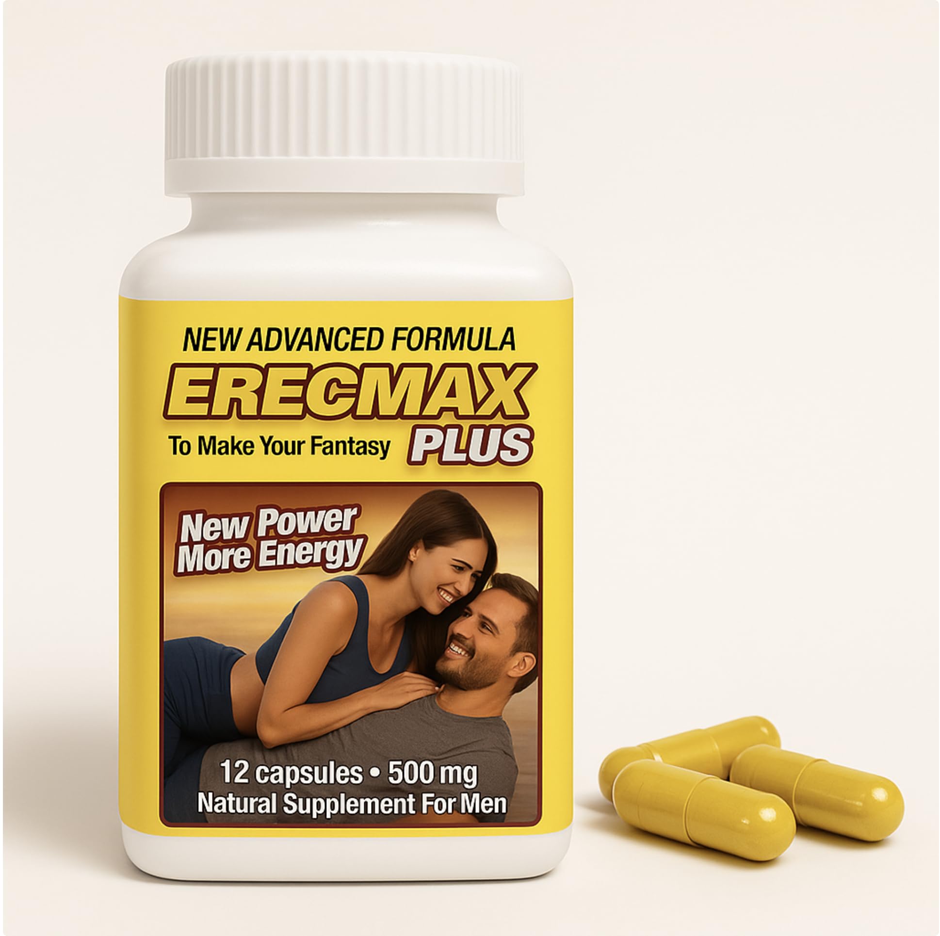 Generic ErecMax Plus Men’s Dietary Supplement Capsule, 12 Count