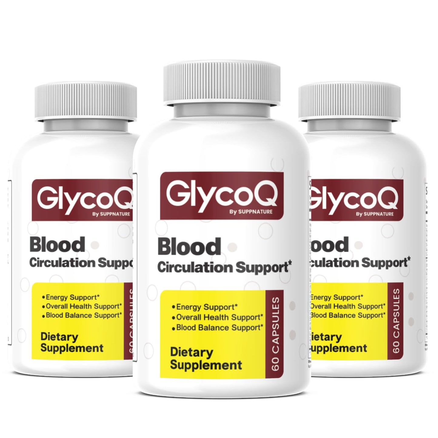 SuppNature GlycoQ Capsules, 180 Capsules