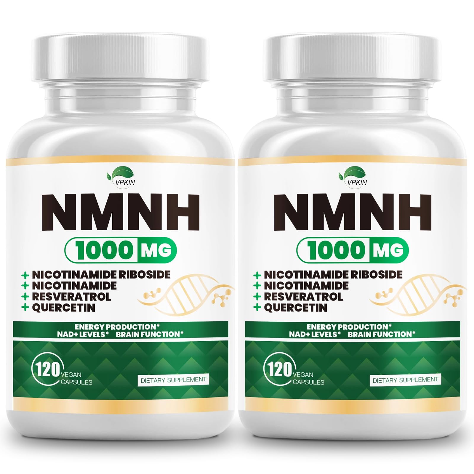 VPKIN NMNH Supplement (Dihydronicotinamide Mononucleotide), NAD Alternative 240 Capsules