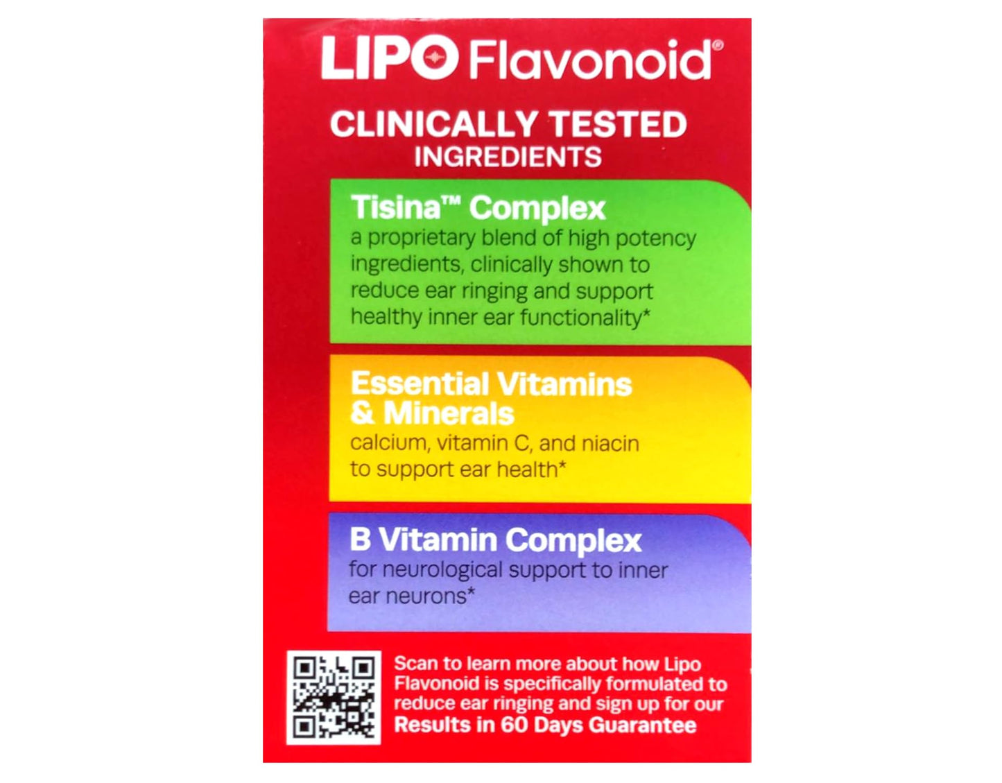 Lipo-Flavonoid Plus Dietary Supplement For Ear Health Caplets 300