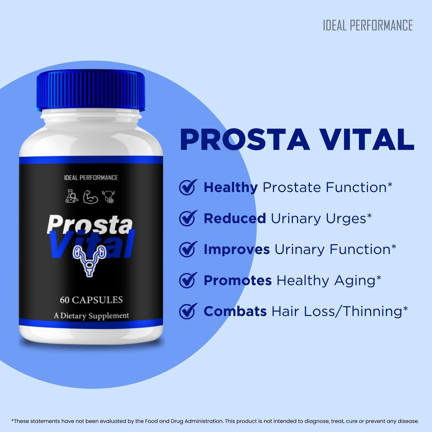 IDEAL PERFORMANCE ProstaVital for Men Capsules, 300 Capsules