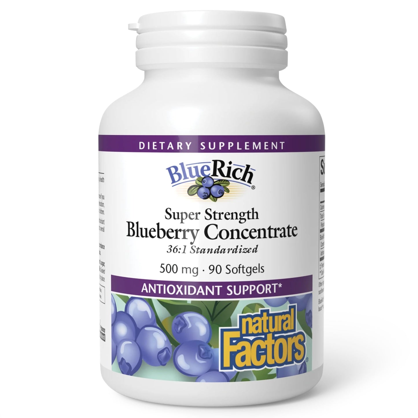 Natural Factors BlueRich Super Strength Blueberry Concentrate Softgels 90
