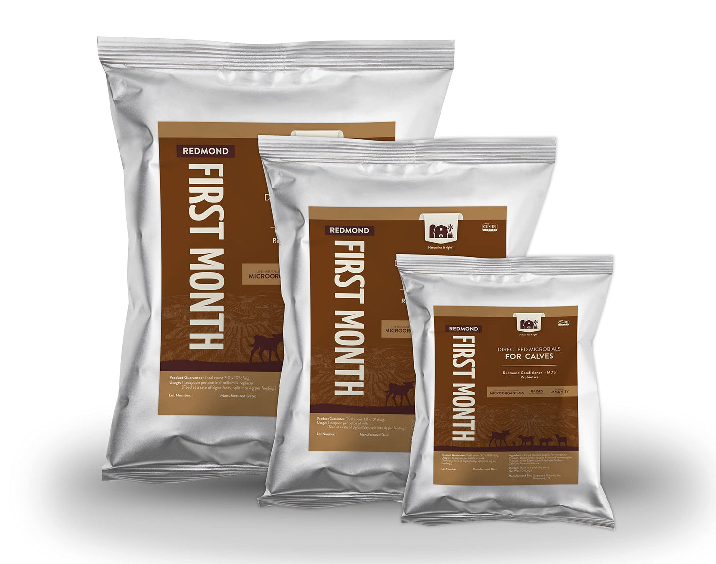 Redmond First Month Calf Immune Stimulator and Scour Treatment Powder 5