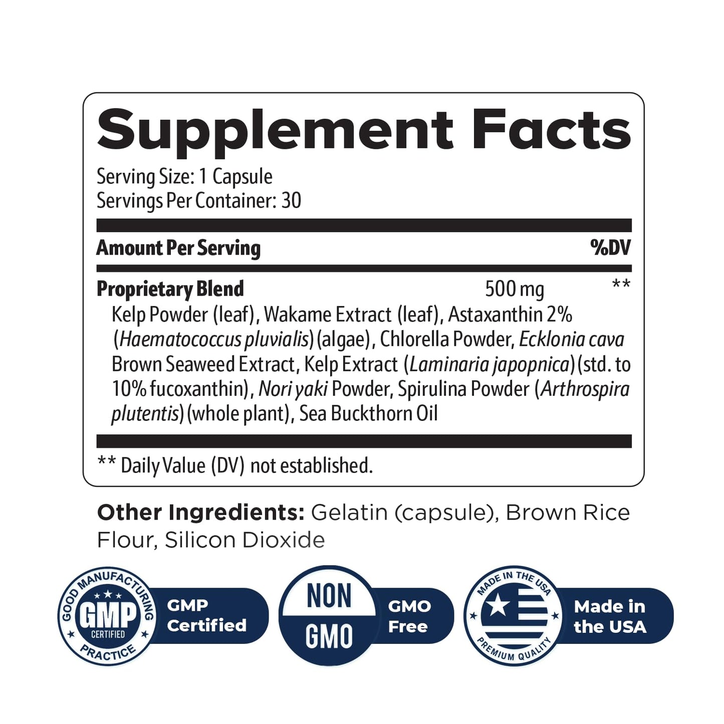 Nature’s NutriWave OptiPlax Marine Algae & Plant Extract Capsules, 30 Count