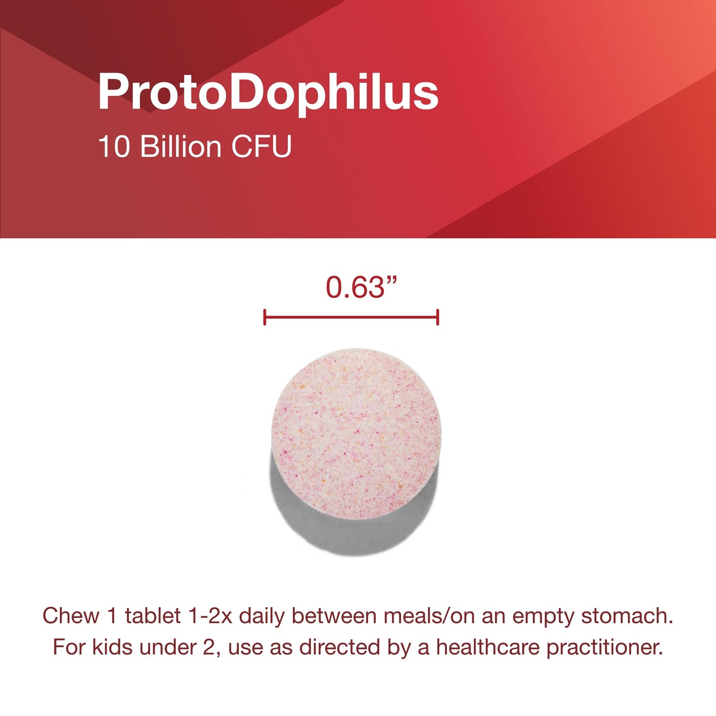 PROTOCOL FOR LIFE BALANCE Protodophilus Probiotic, 10 Billion CFU, Chewable, 60 Chewables
