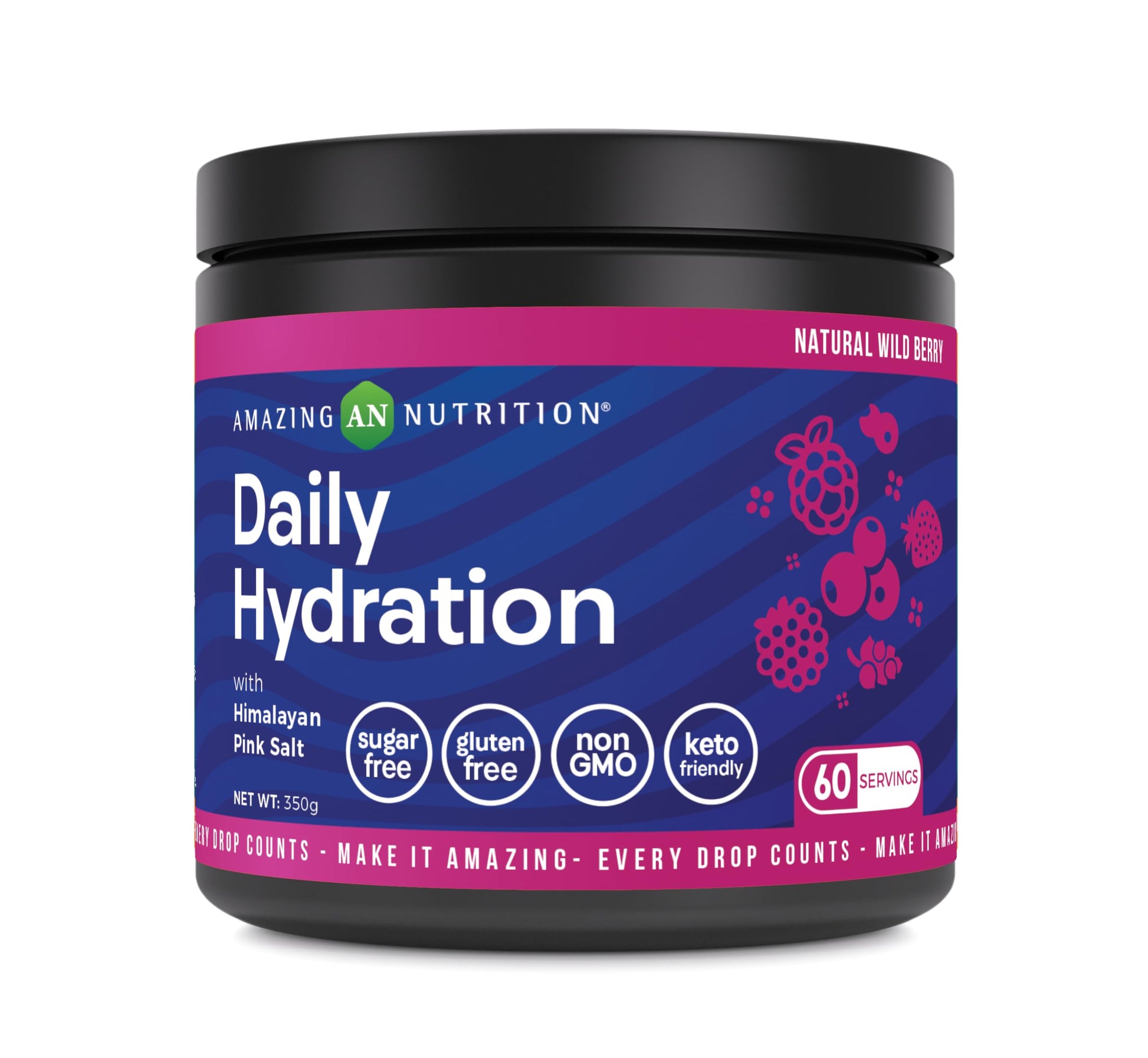 Amazing Nutrition Daily Hydration Electrolyte Powder 4.95 Ounce
