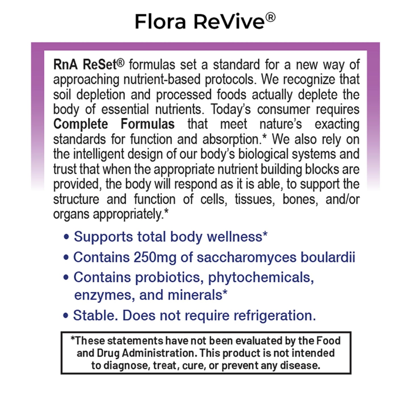 RnA ReSet Flora Revive 60 Capsules